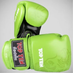 Green Top Ten Ajarn Sparring Gloves