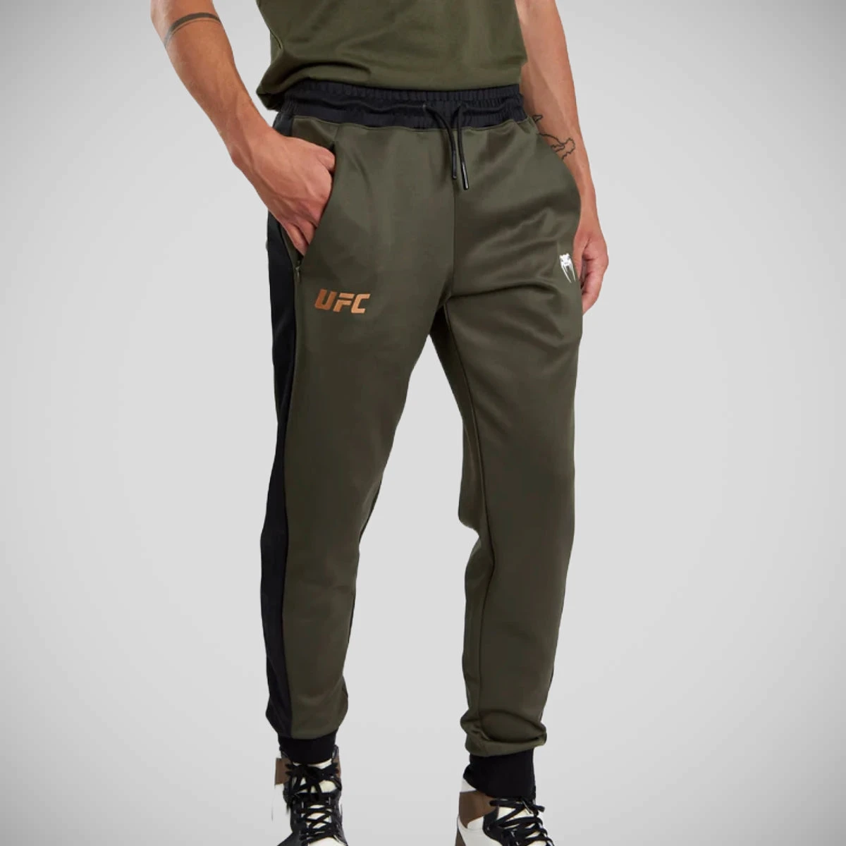 Khaki/Bronze Venum UFC Adrenaline Authentic Fight Week Joggers - Image 6