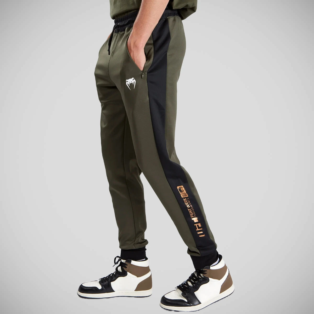 Khaki/Bronze Venum UFC Adrenaline Authentic Fight Week Joggers - Image 4