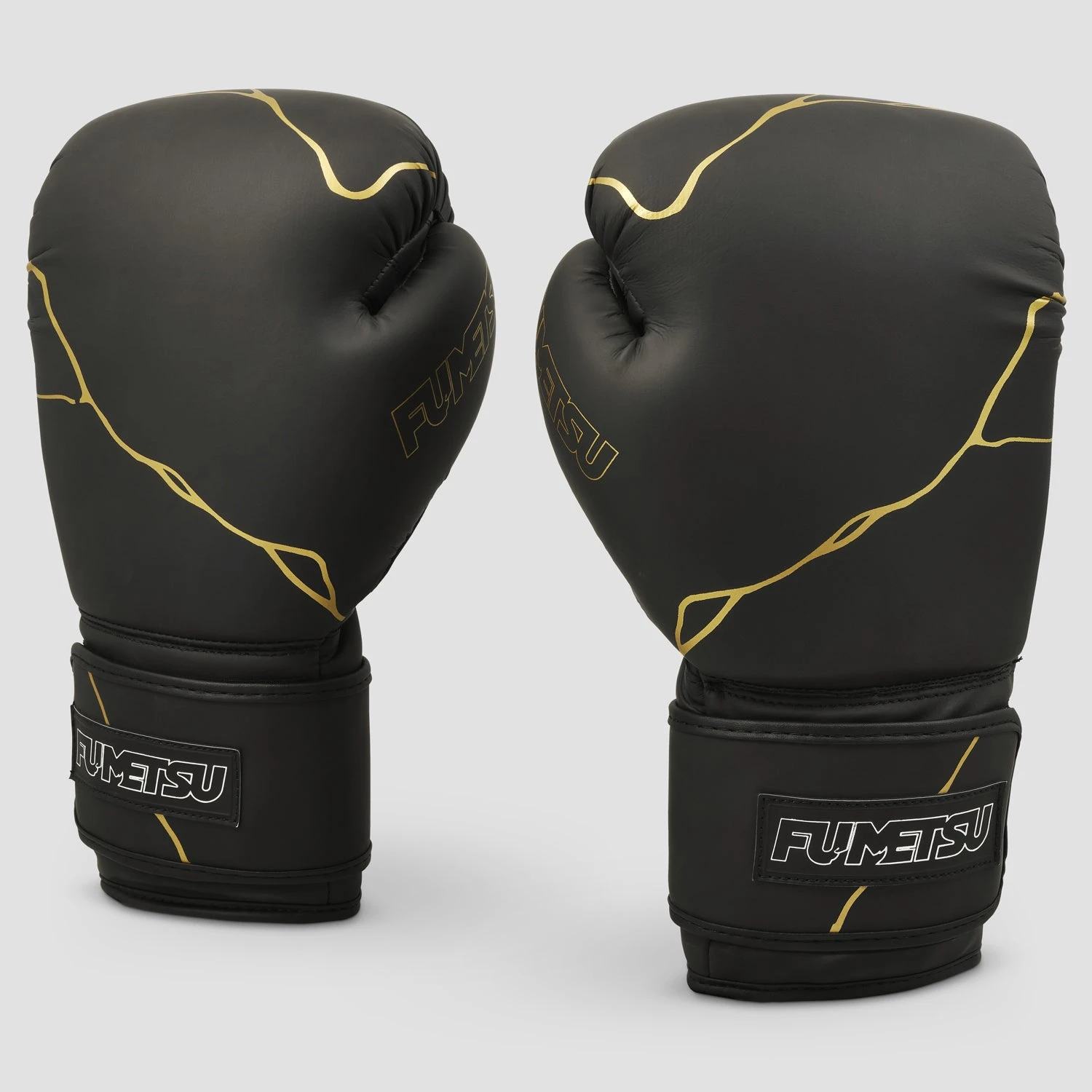 Black/Gold Fumetsu Kintsugi Boxing Gloves