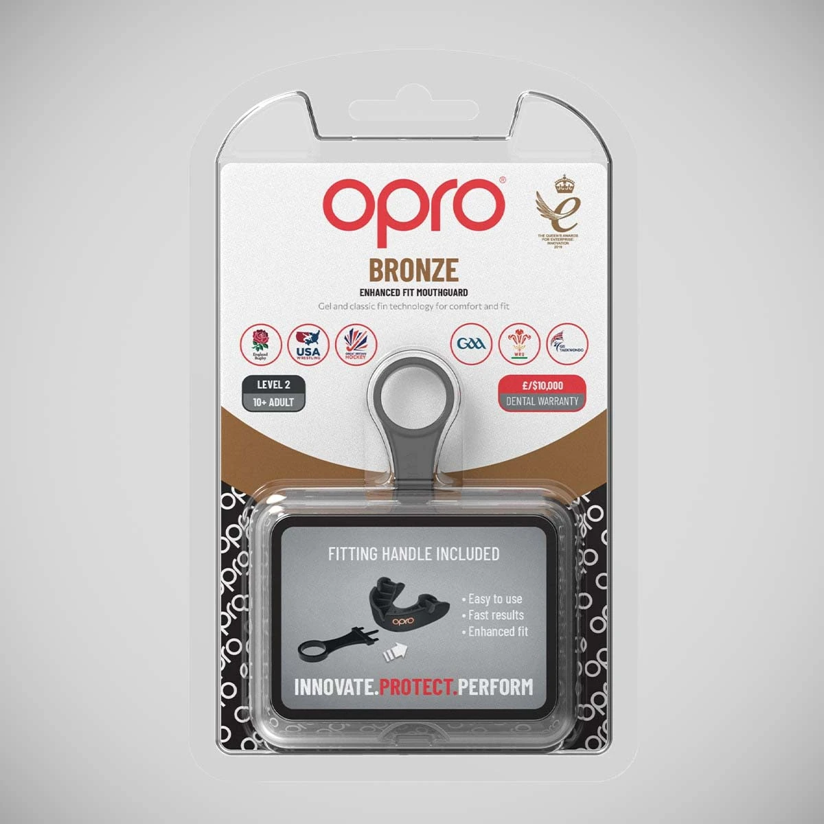 Black Opro Bronze Self-Fit Mouth Guard - Image 3