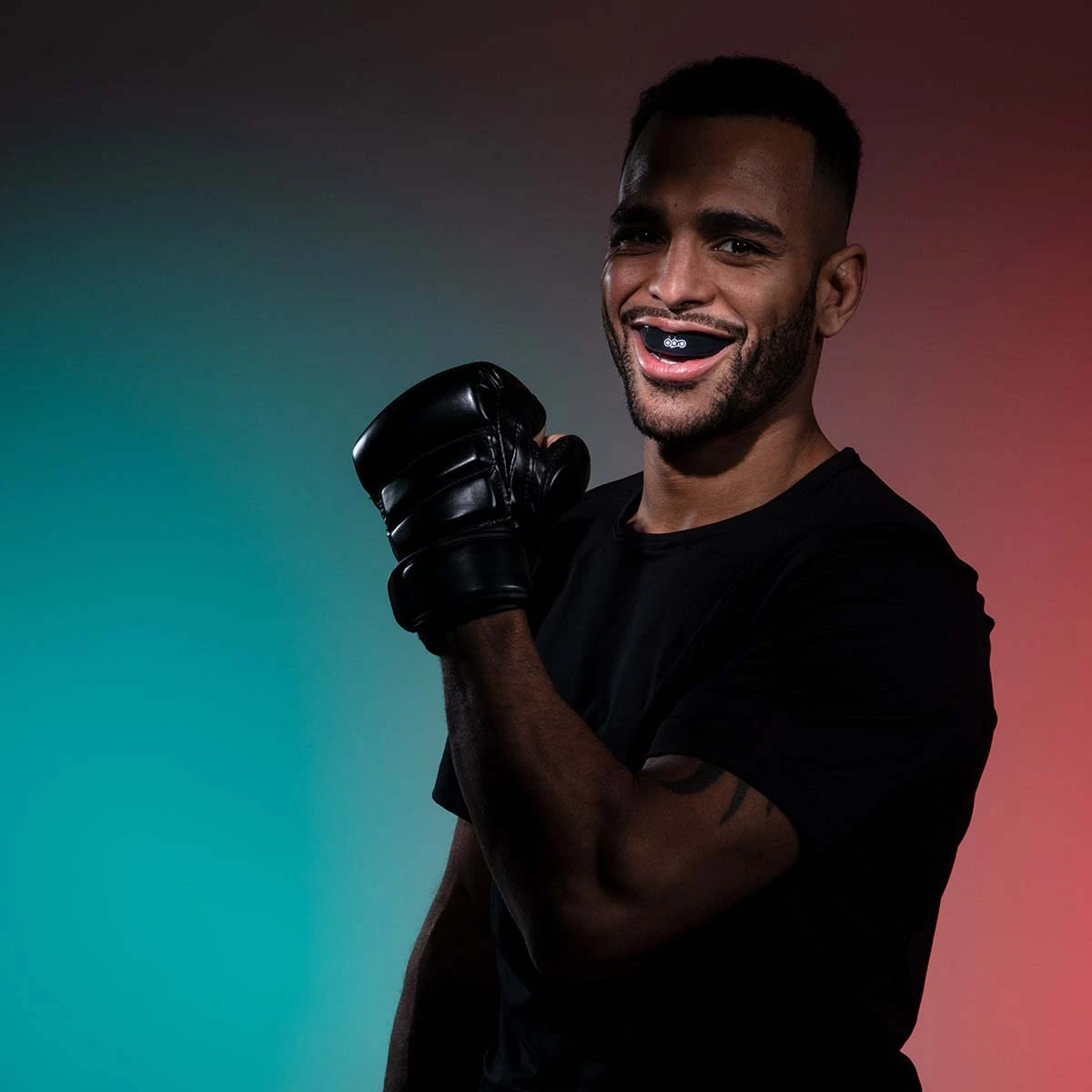 Black/White Opro Instant Custom-Fit Single Colour Mouth Guard - Image 2