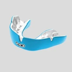 Sky Blue/White Opro Instant Custom-Fit Single Colour Mouth Guard
