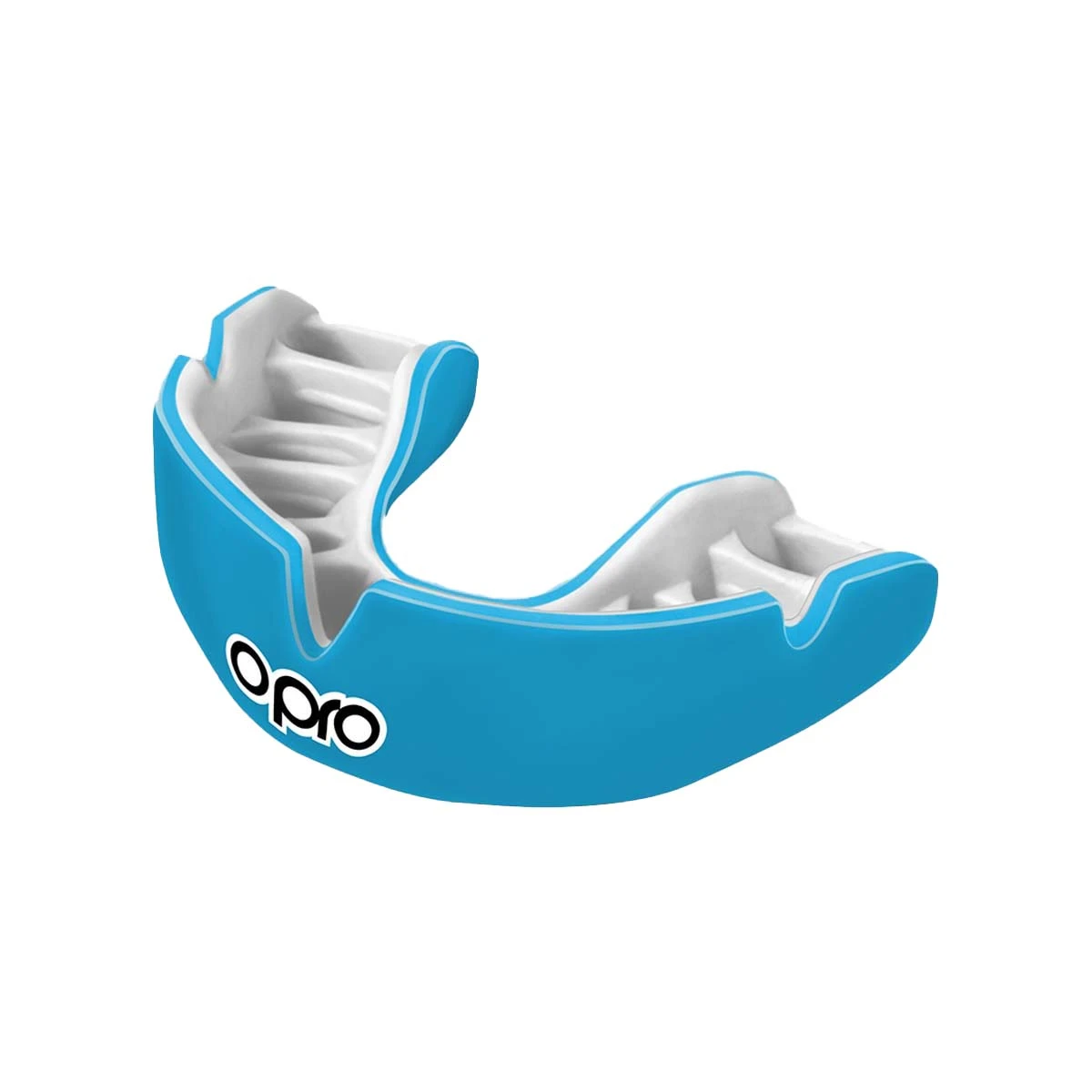 Sky Blue/White Opro Junior Instant Custom-Fit Single Colour Mouth Guard - Image 6