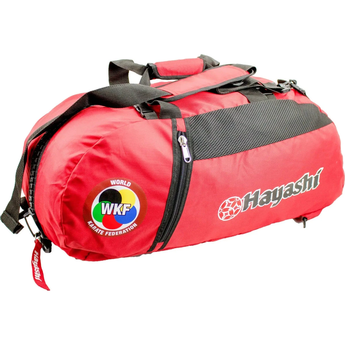 Red Hayashi WKF Sportsbag/Backpack - Image 2