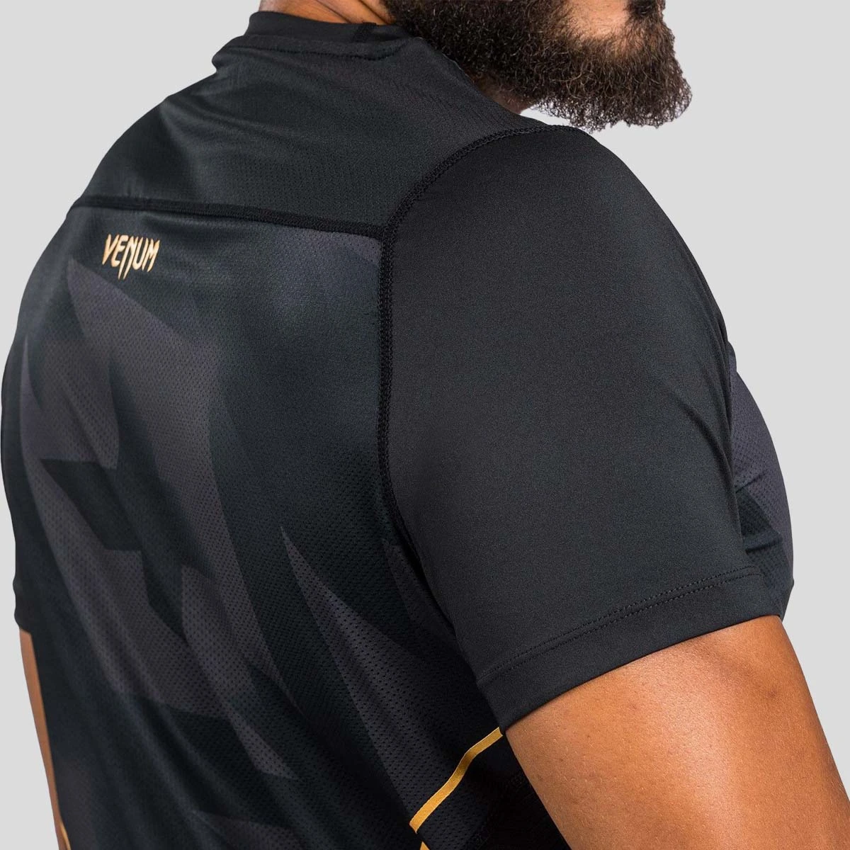 Black/Gold Venum Razor Dry Tech T-Shirt - Image 3
