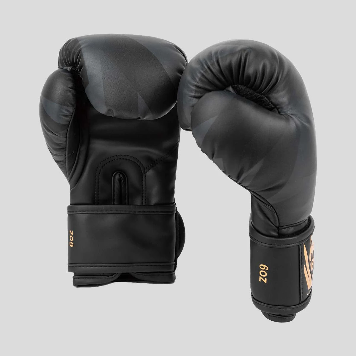Black/Gold Venum Razor Kids Boxing Gloves - Image 2
