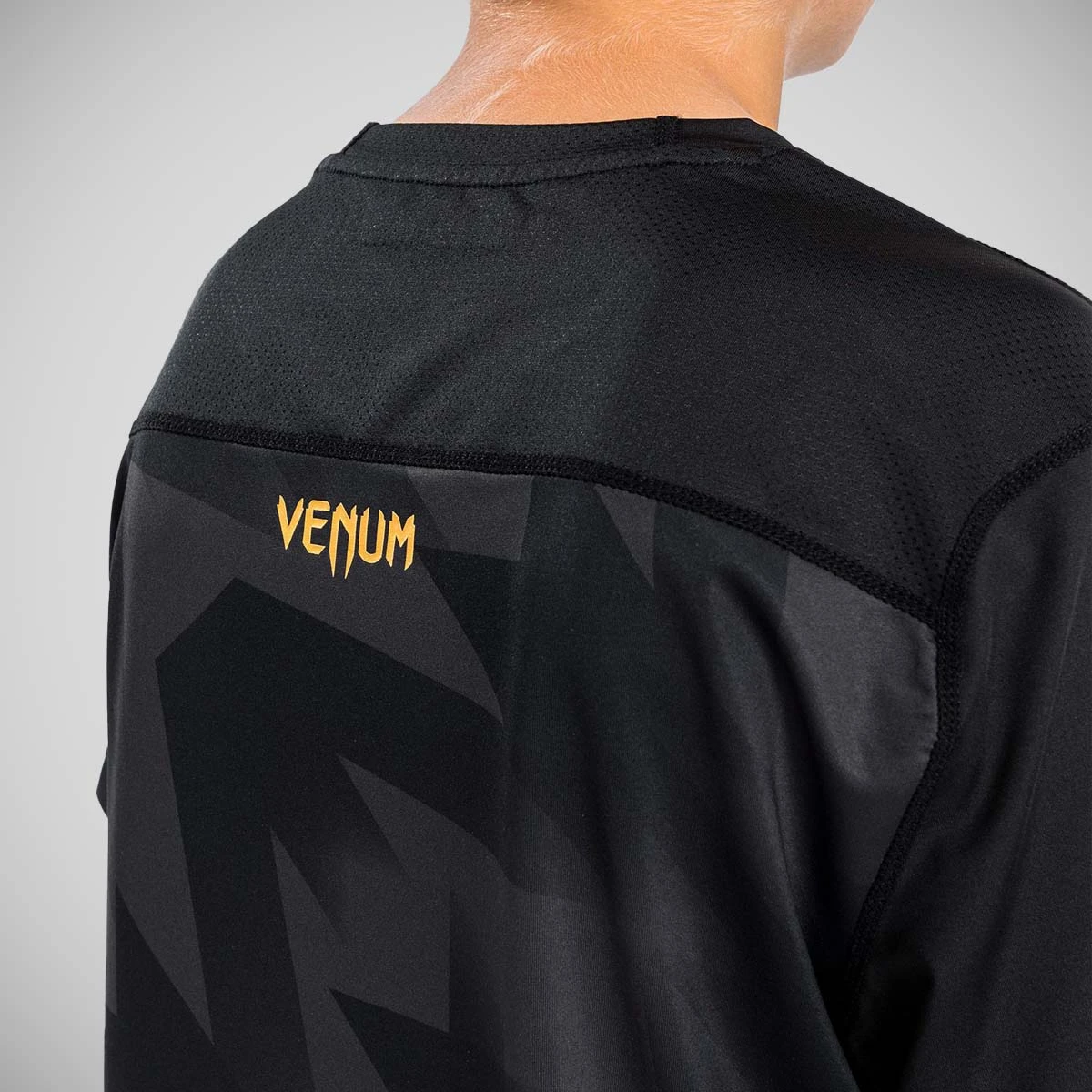 Black/Gold Venum Razor Kids Dry Tech T-Shirt - Image 3