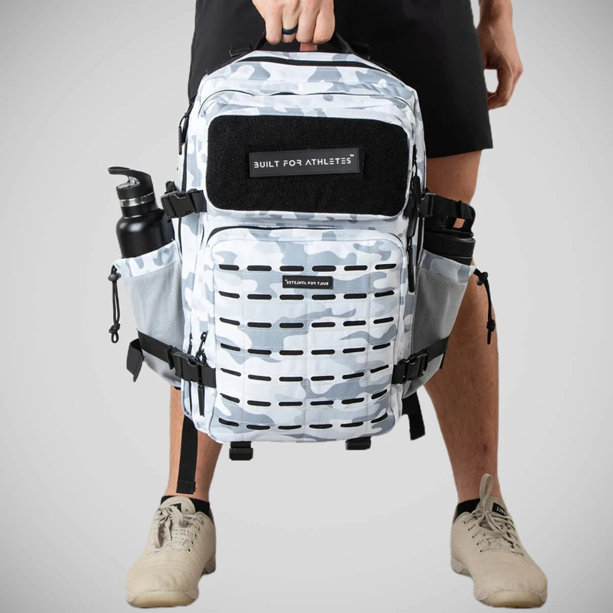 White Camo Built For Athletes Large Gym Backpack