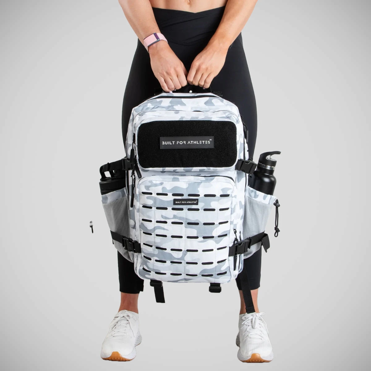 White Camo Built For Athletes Large Gym Backpack - Image 5