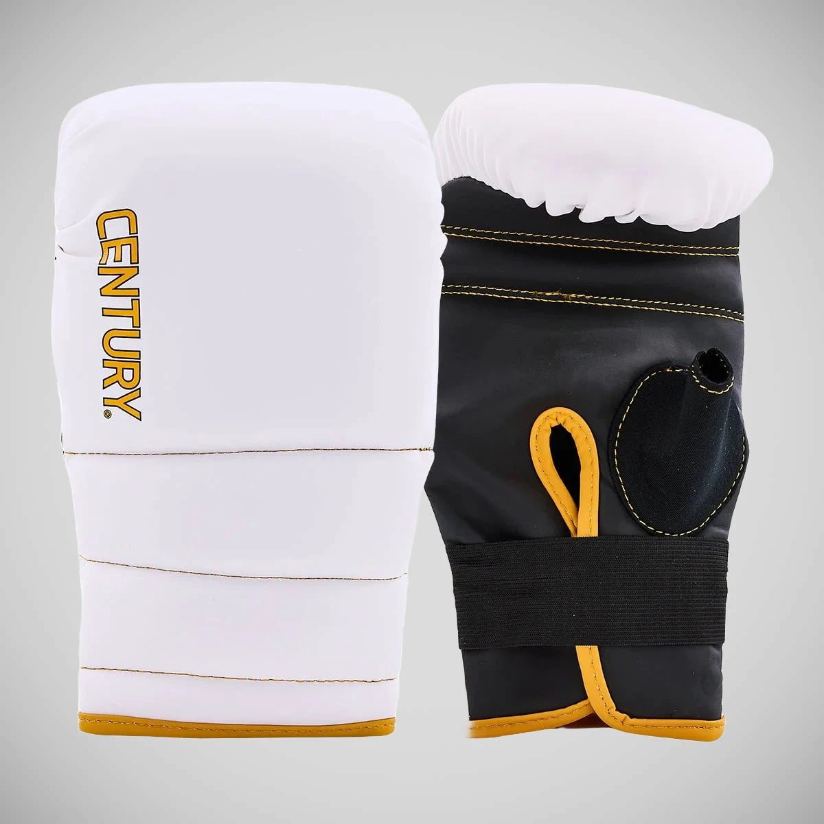 White/ Gold Century Partner Training Gloves And Mitts Combo - Image 3