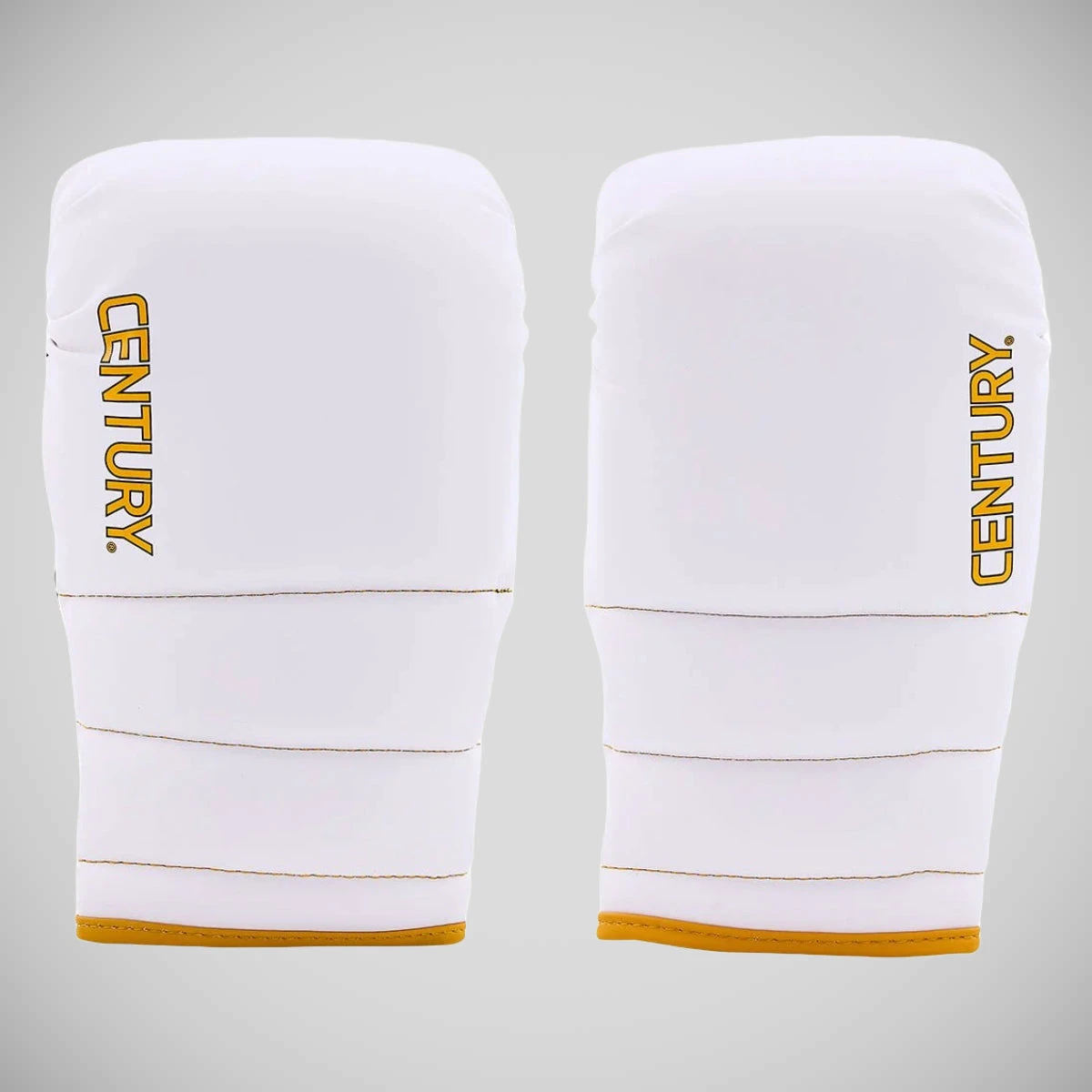 White/ Gold Century Partner Training Gloves And Mitts Combo - Image 2