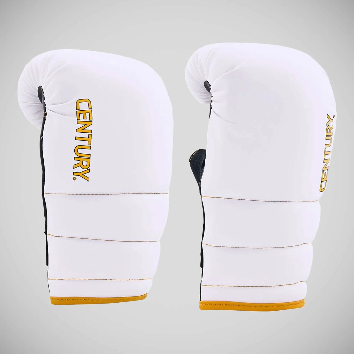 White/ Gold Century Partner Training Gloves And Mitts Combo - Image 5