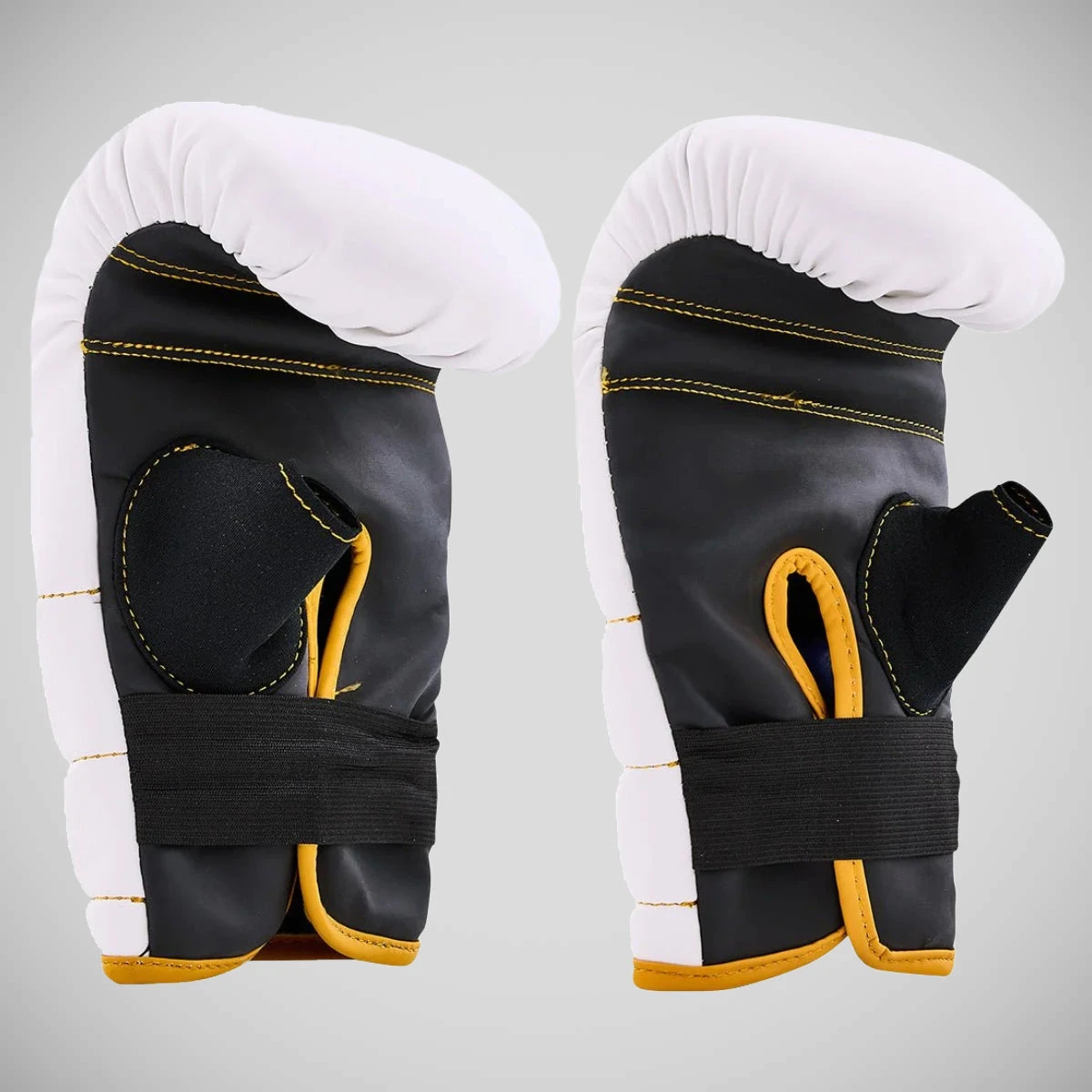 White/ Gold Century Partner Training Gloves And Mitts Combo - Image 8