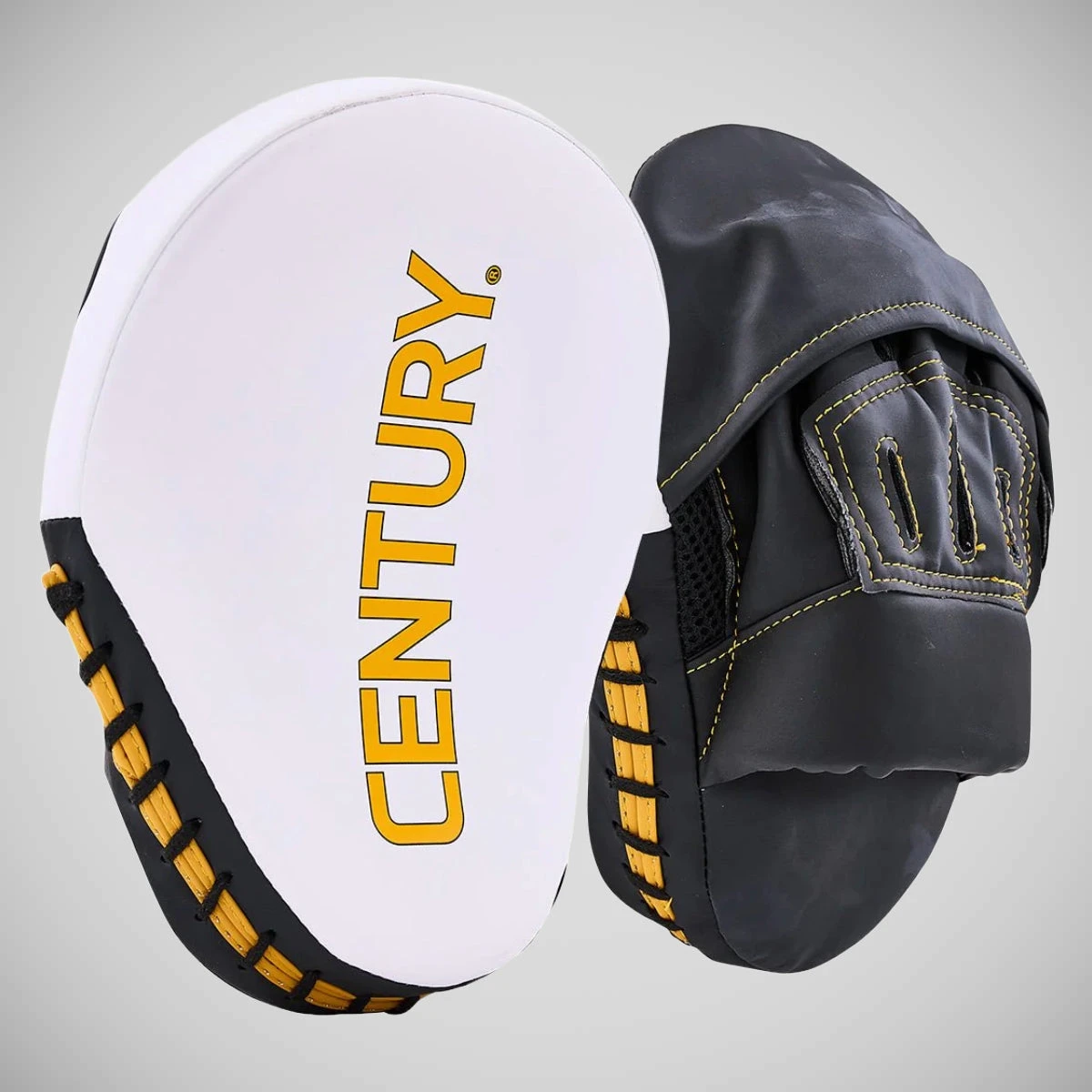 White/ Gold Century Partner Training Gloves And Mitts Combo - Image 15