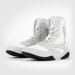 White/Grey Venum Contender Boxing Shoes