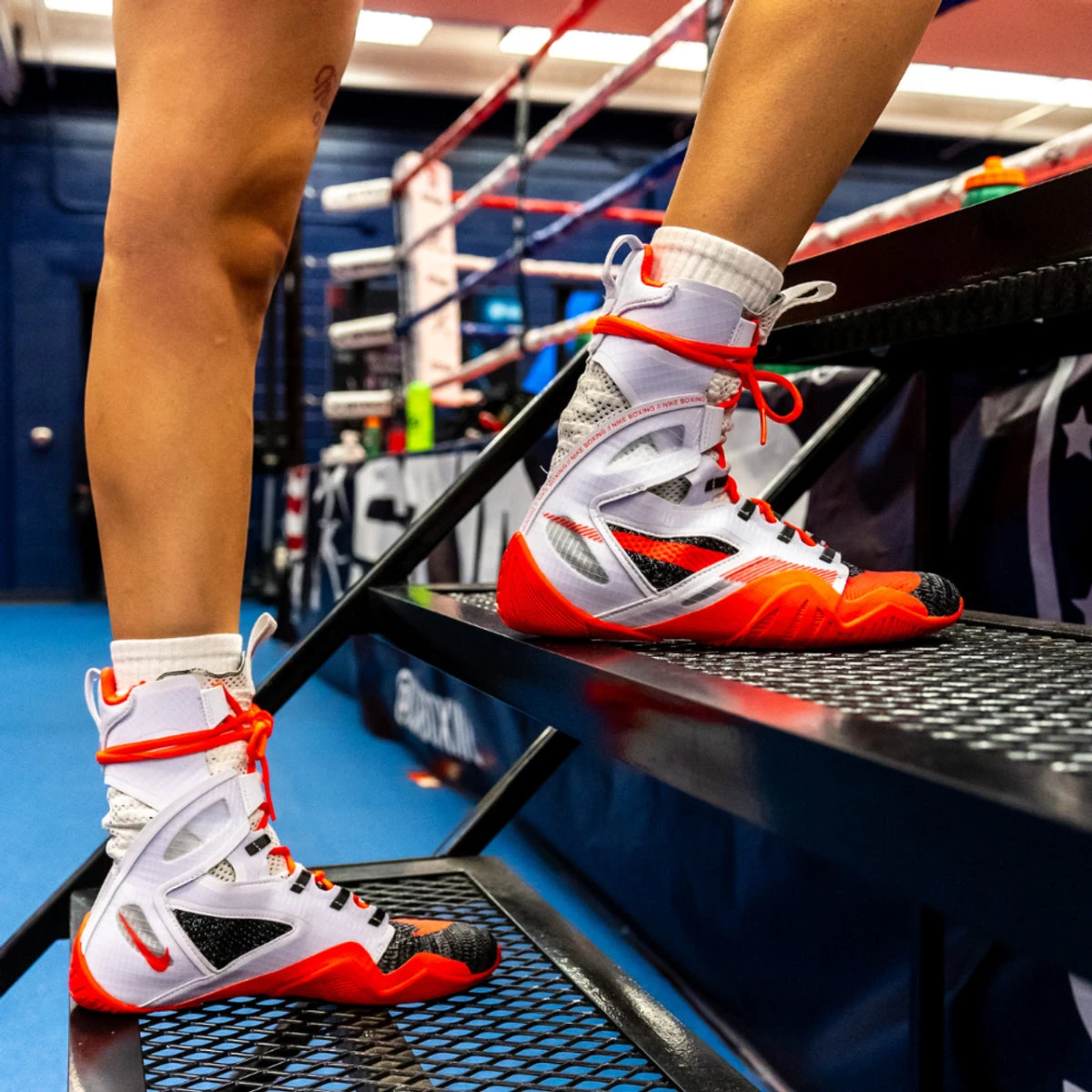 White/Red Nike HyperKO 2.0 Boxing Boots - Image 5