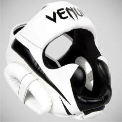 White/Black Venum Elite Head Guard