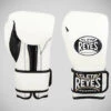 White Cleto Reyes Velcro Boxing Gloves