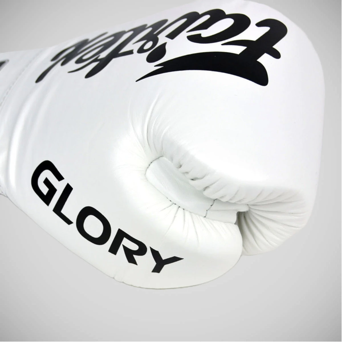 White Fairtex BGLG1 Glory Lace-up Boxing Gloves - Image 3