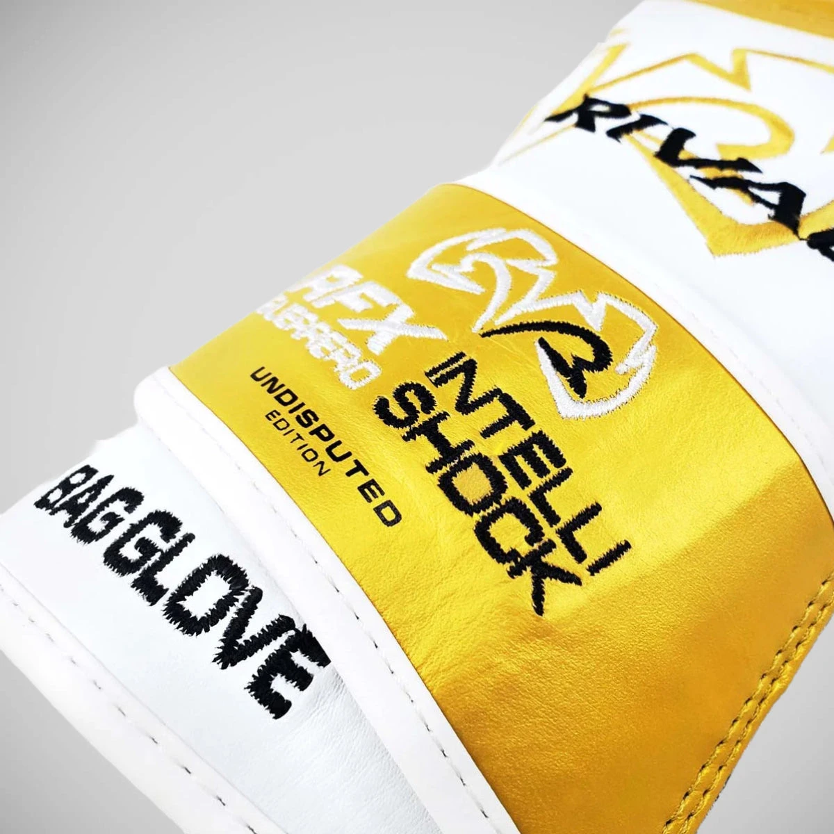 White/Gold Rival RFX Guerrero Undisputed Edition Intelli-Shock Bag Gloves - Image 4