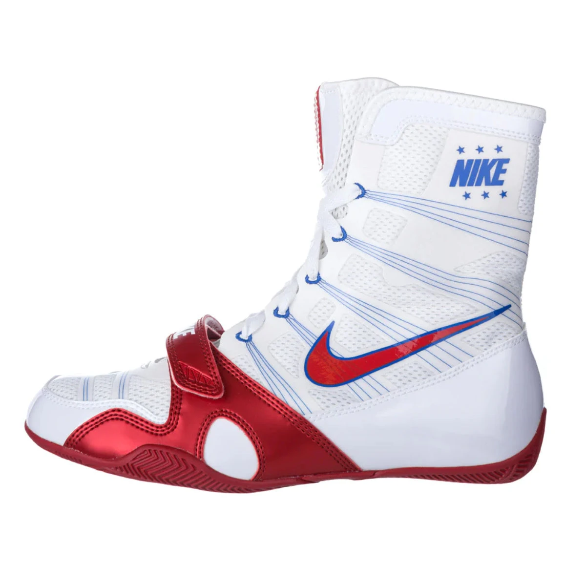 White/Red Nike Hyper KO Boxing Boots - Image 3