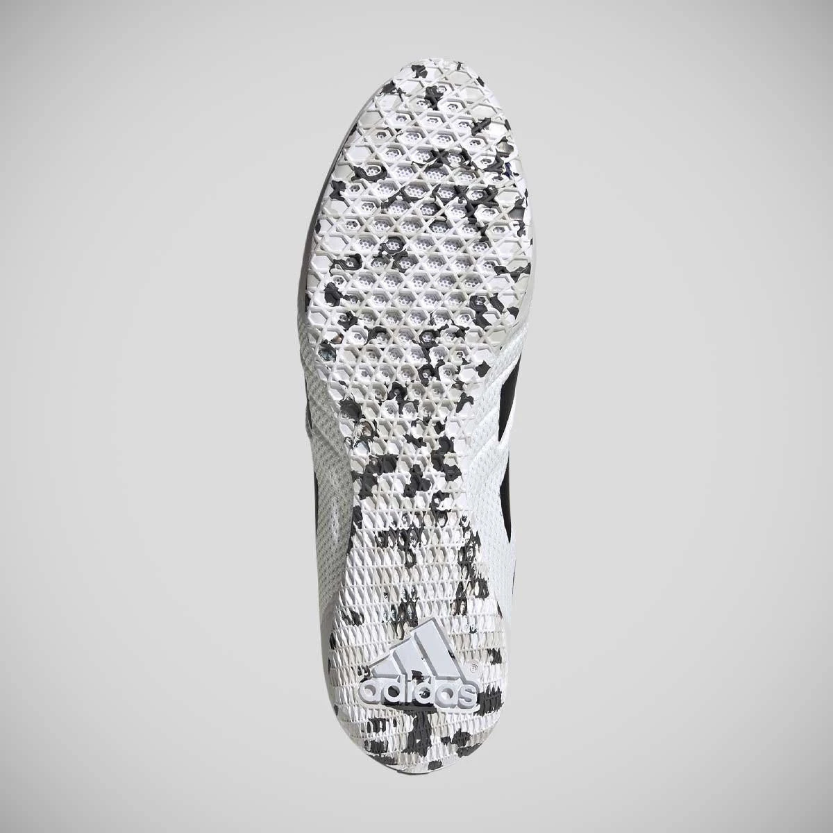 White/Black/Grey Adidas Speedex 18 Boxing Boots 2022 - Image 5