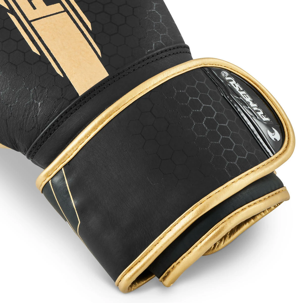 Black & Gold Fumetsu Alpha Pro Boxing Gloves - Image 4