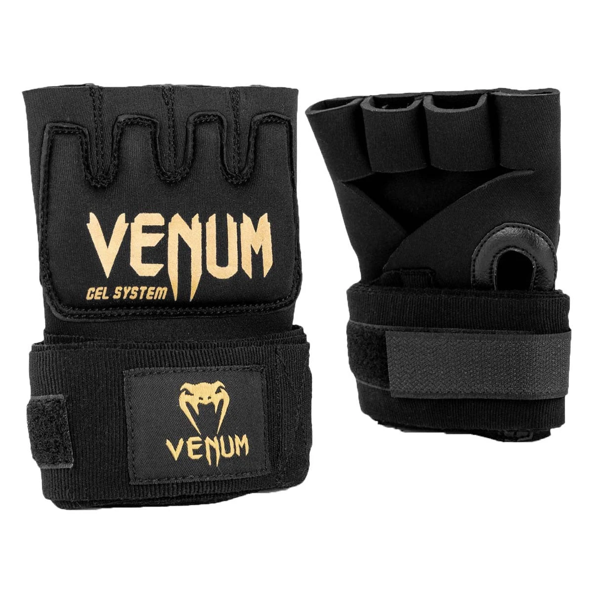 Black/Gold Venum Kontact Gel Wrap Gloves - Image 4