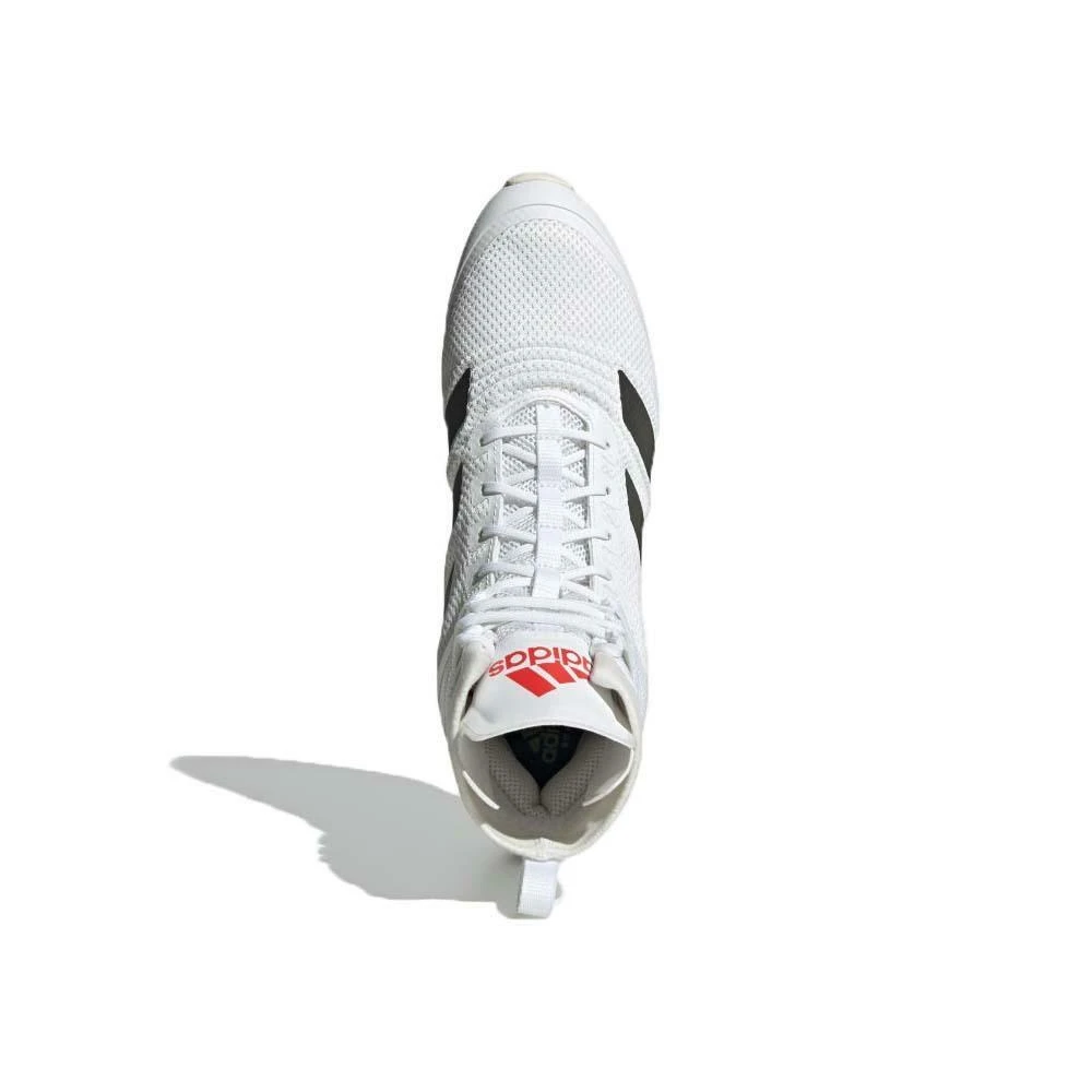 White-Black-Red Adidas Speedex 18 Boxing Boots - Image 2