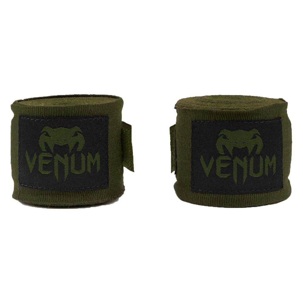 Khaki/Black Venum 2.5m Kontact Boxing Hand Wraps - Image 4