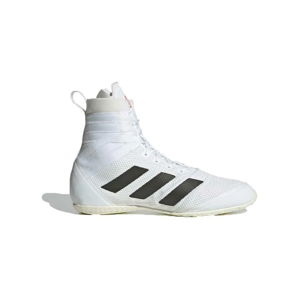 White-Black-Red Adidas Speedex 18 Boxing Boots