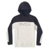 White-Black RVCA Bali Colour Block Hoodie