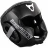Black-White Ringhorns Charger Headguard