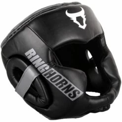 Black-White Ringhorns Charger Headguard