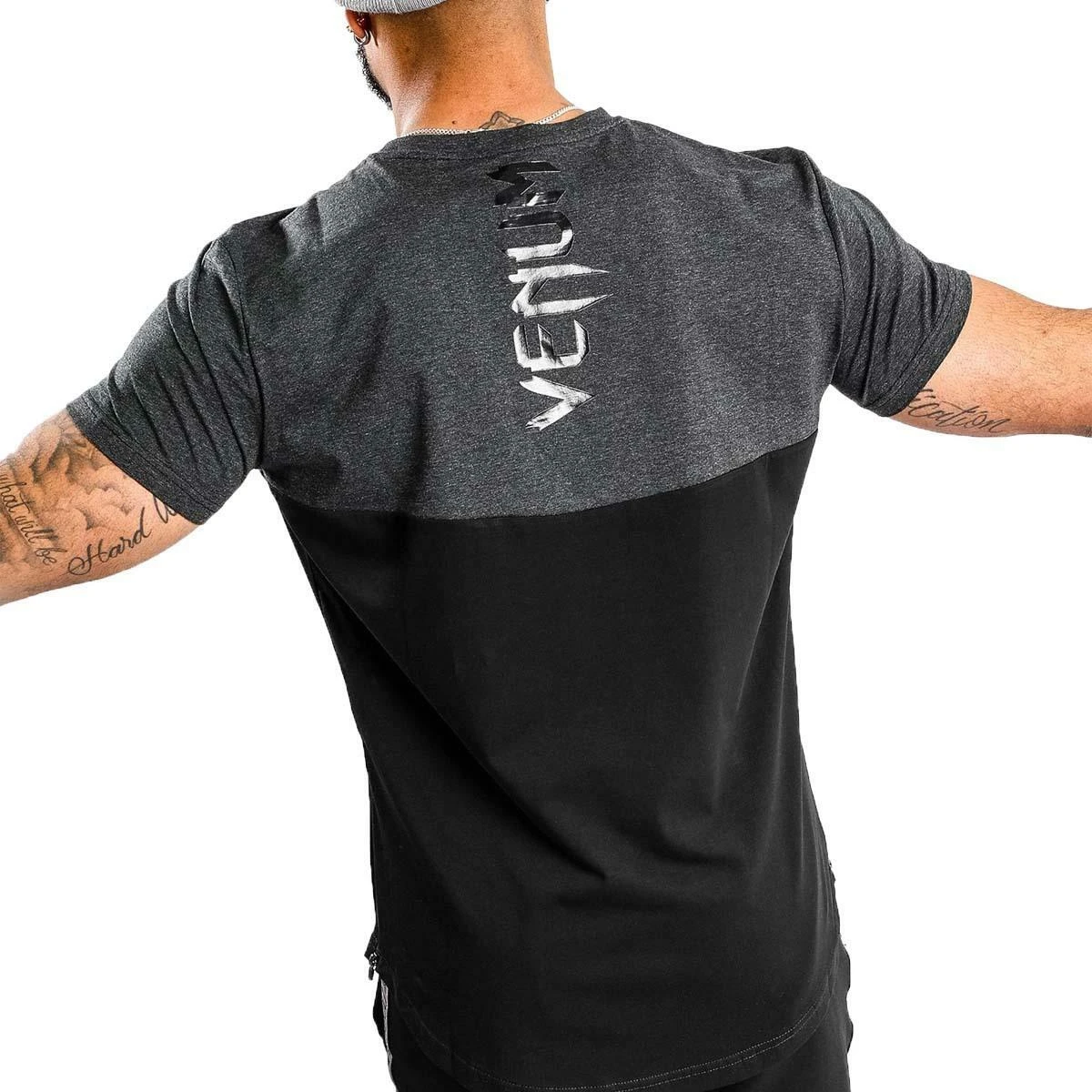 Black/Grey Venum Laser T-Shirt - Image 2