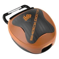 Orange Shock Doctor Heavy Duty Mouthguard Case