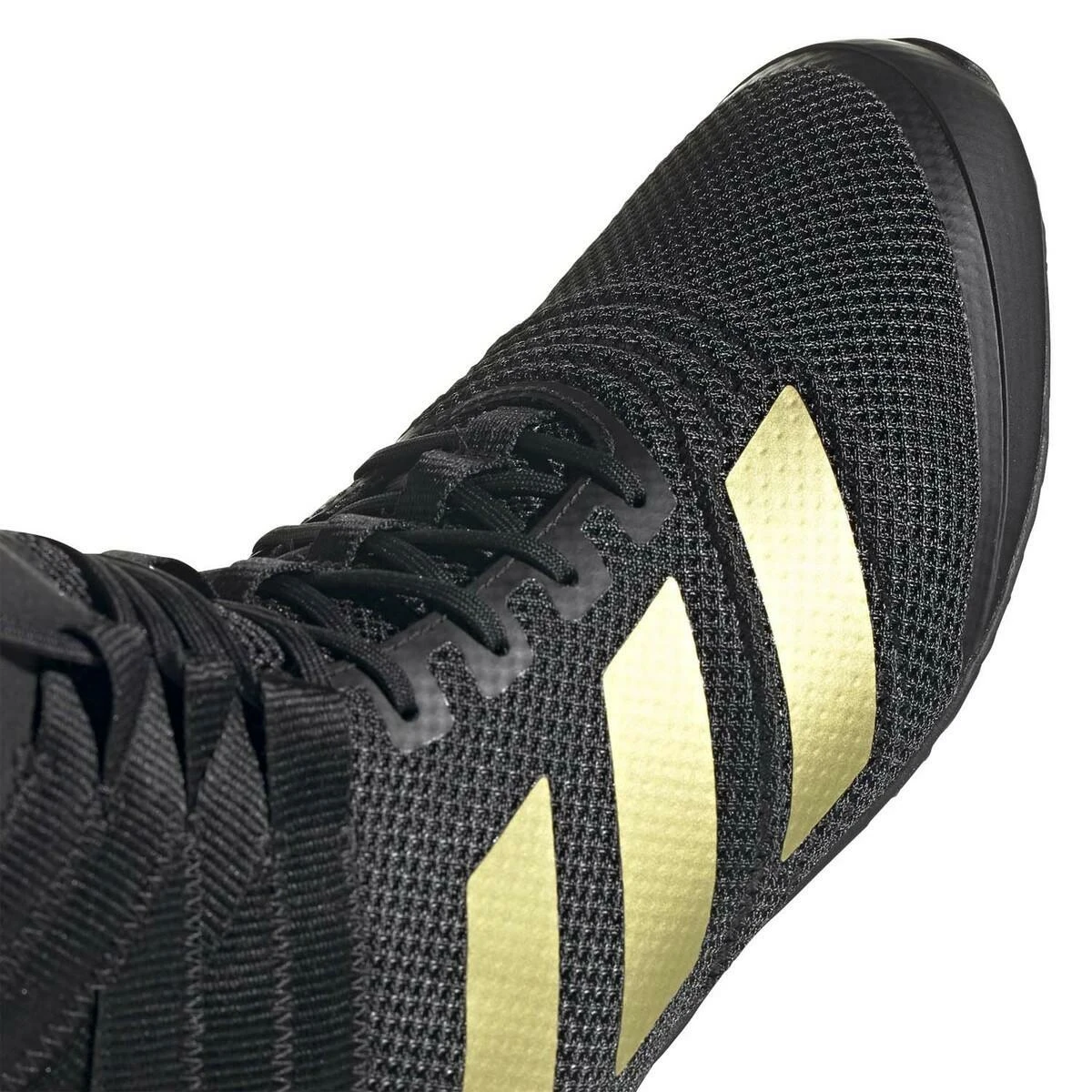 Black-Gold Adidas Speedex 18 Boxing Boots - Image 3