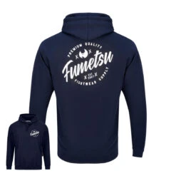 Navy Fumetsu Script Hoodie