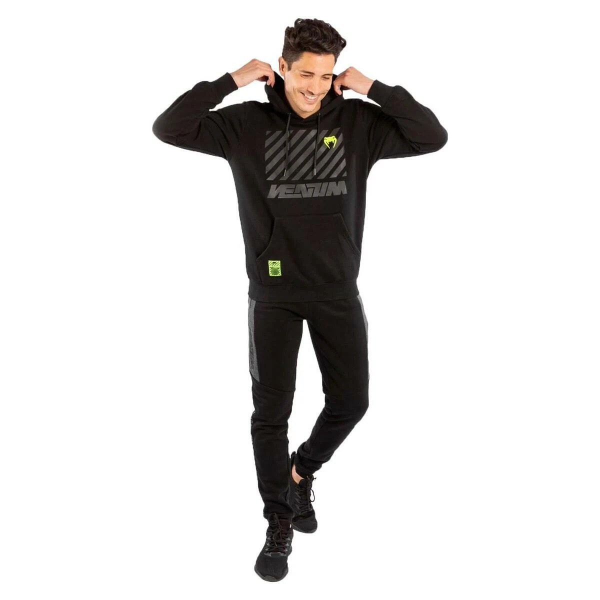 Black Venum Stripes Hoodie - Image 3