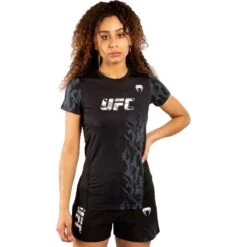 Black Venum UFC Authentic Fight Week Women's Dry Tech T-Shirt