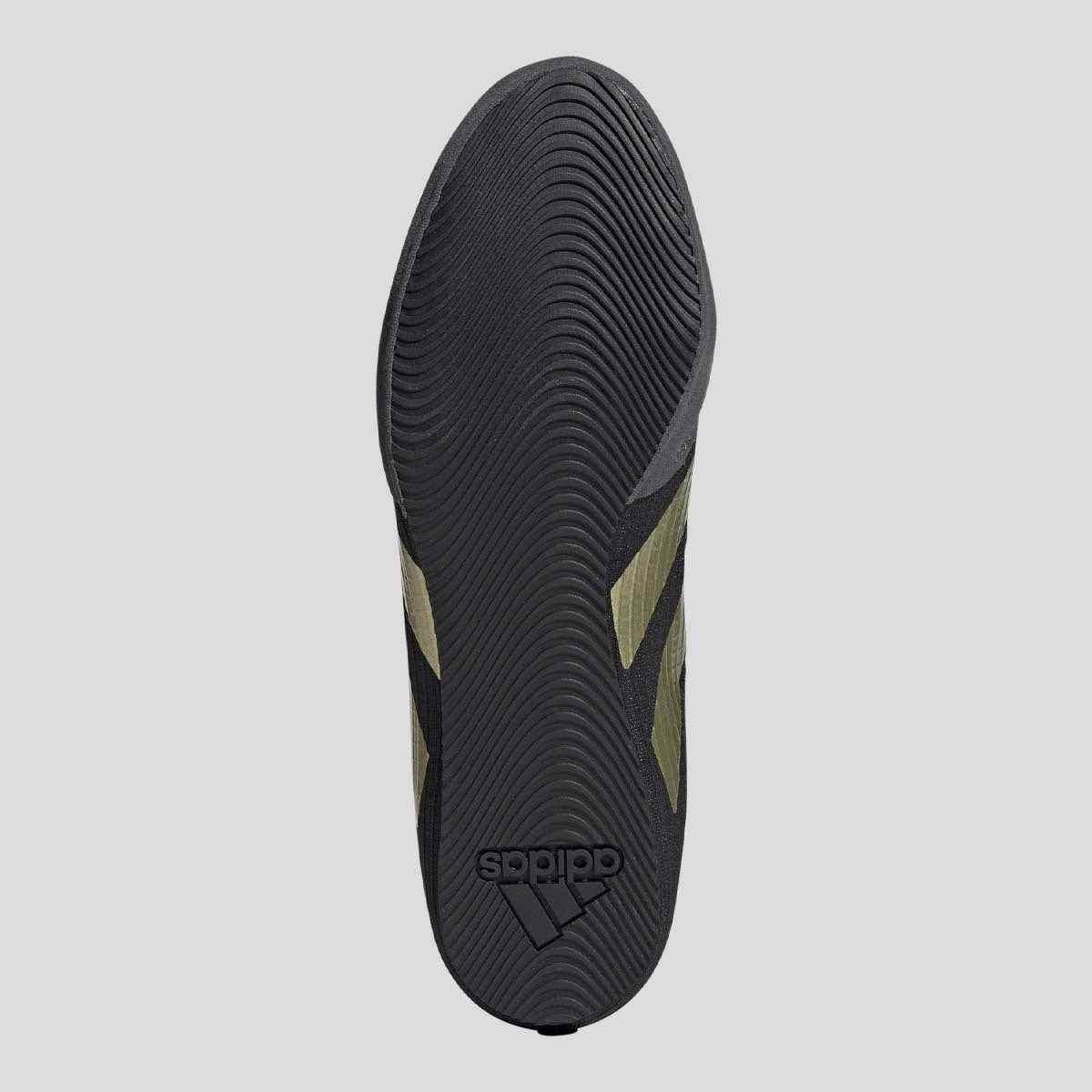 Black/Gold Adidas Box Hog 4 Boxing Boots - Image 5