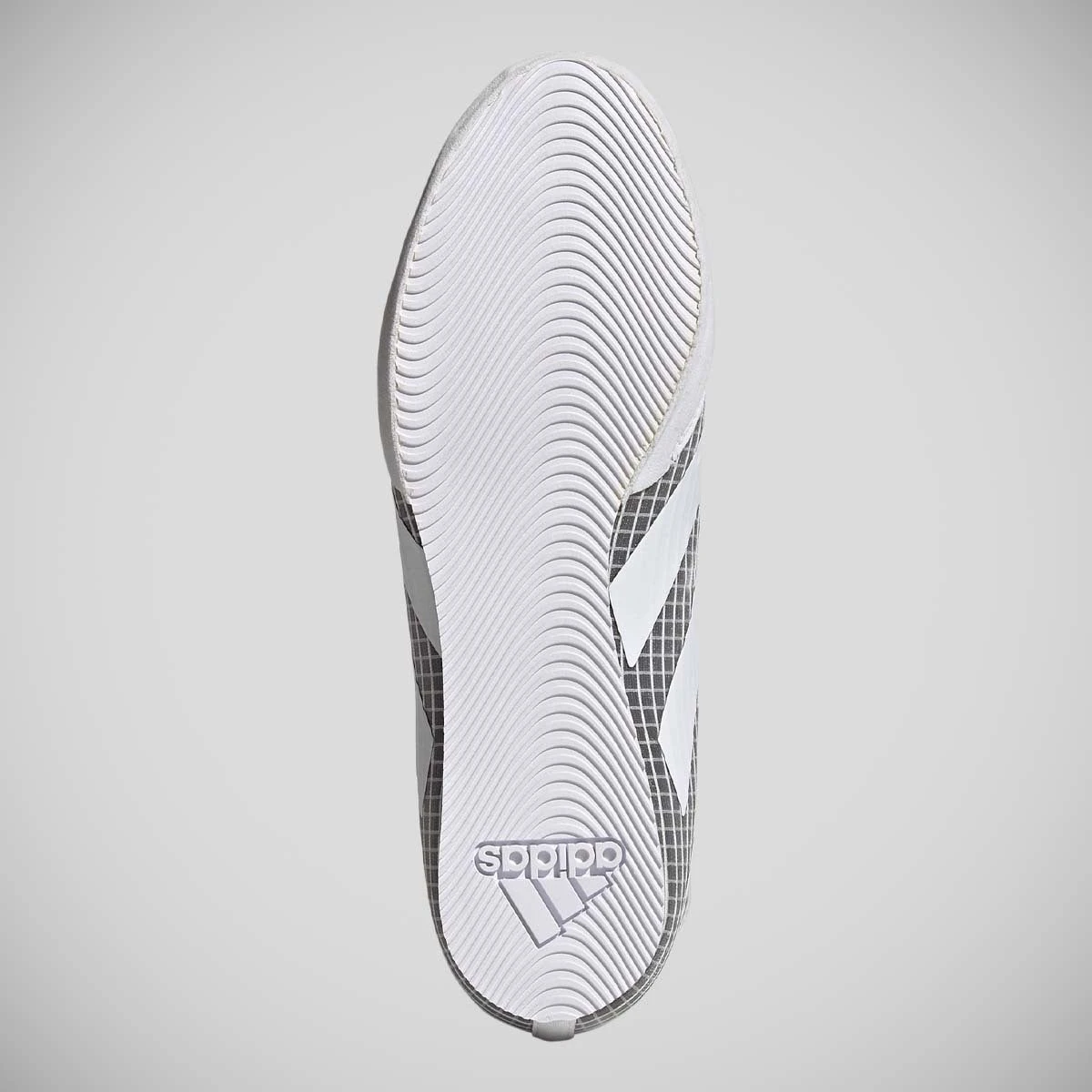 White/Grey Adidas Box Hog 4 Boxing Boots - Image 4