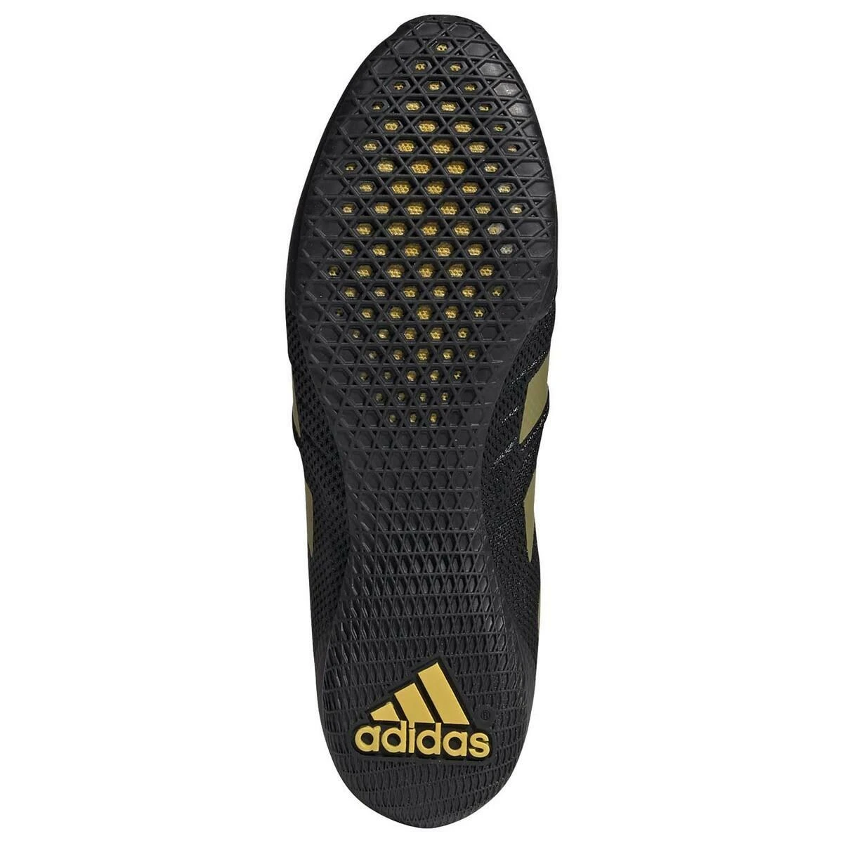 Black-Gold Adidas Speedex 18 Boxing Boots - Image 2