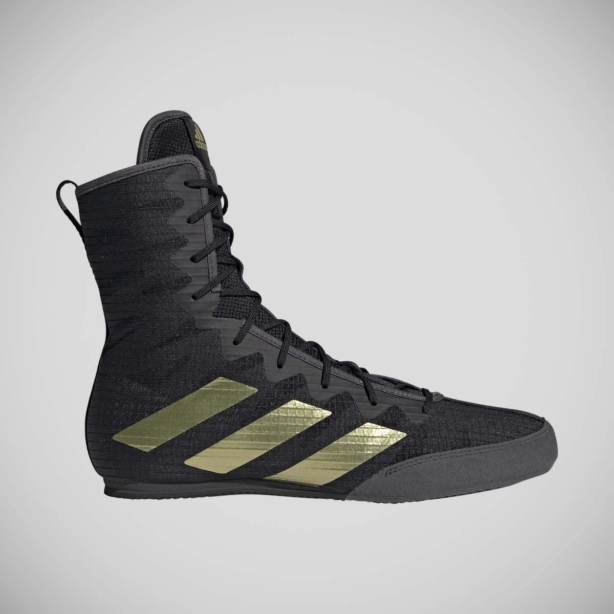 Black/Gold Adidas Box Hog 4 Boxing Boots