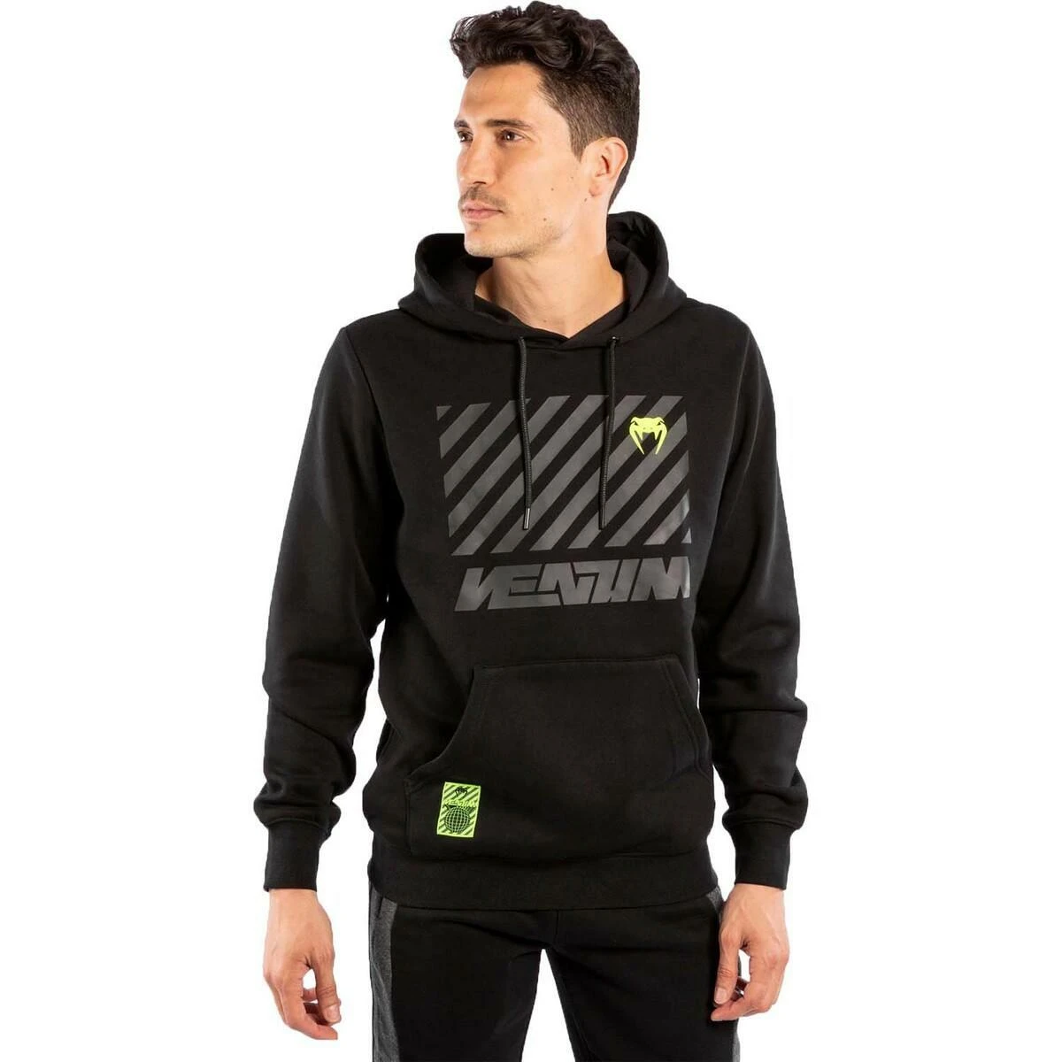 Black Venum Stripes Hoodie